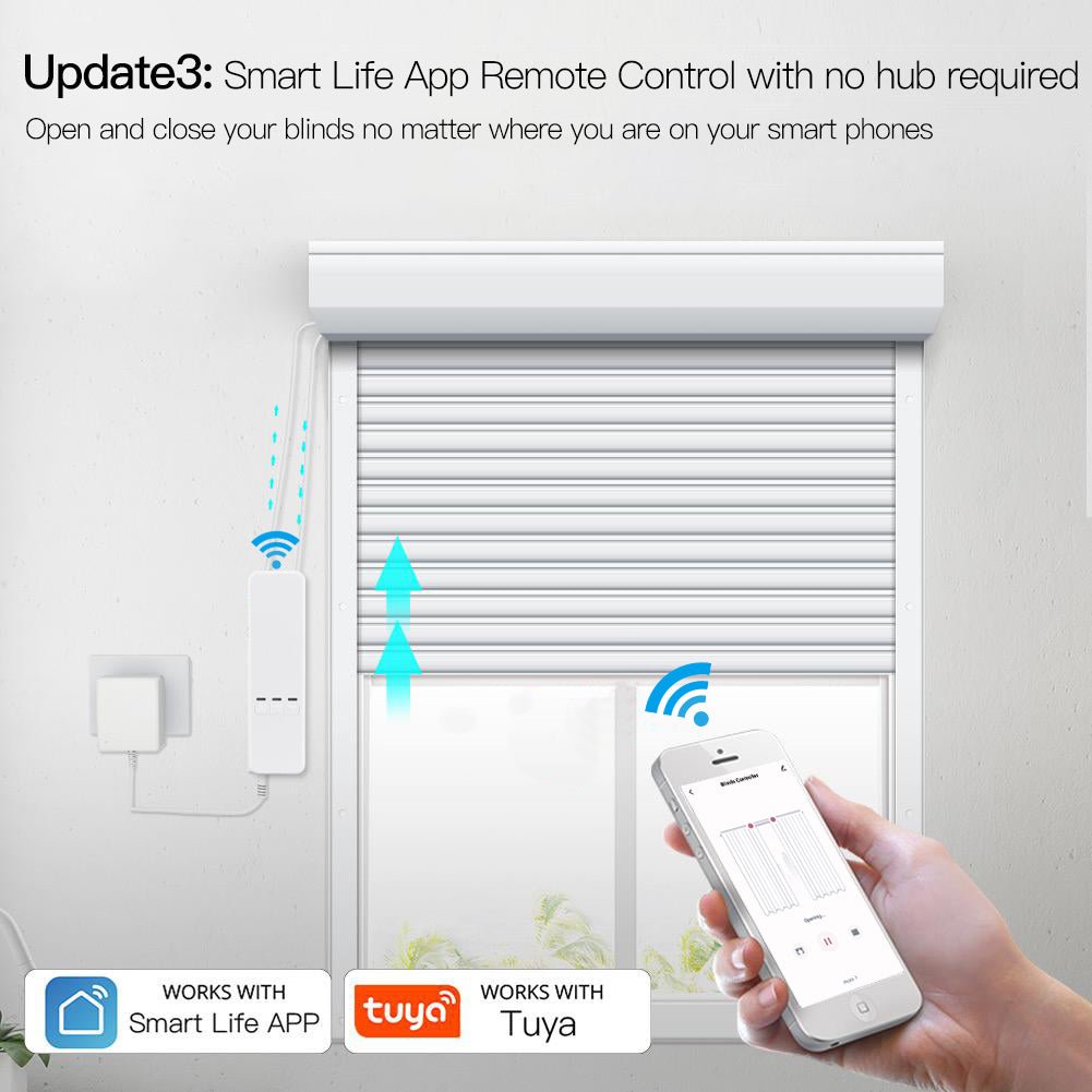 Wi-Fi Chain Roller Blind Motor with RF Remote - UK Option Available