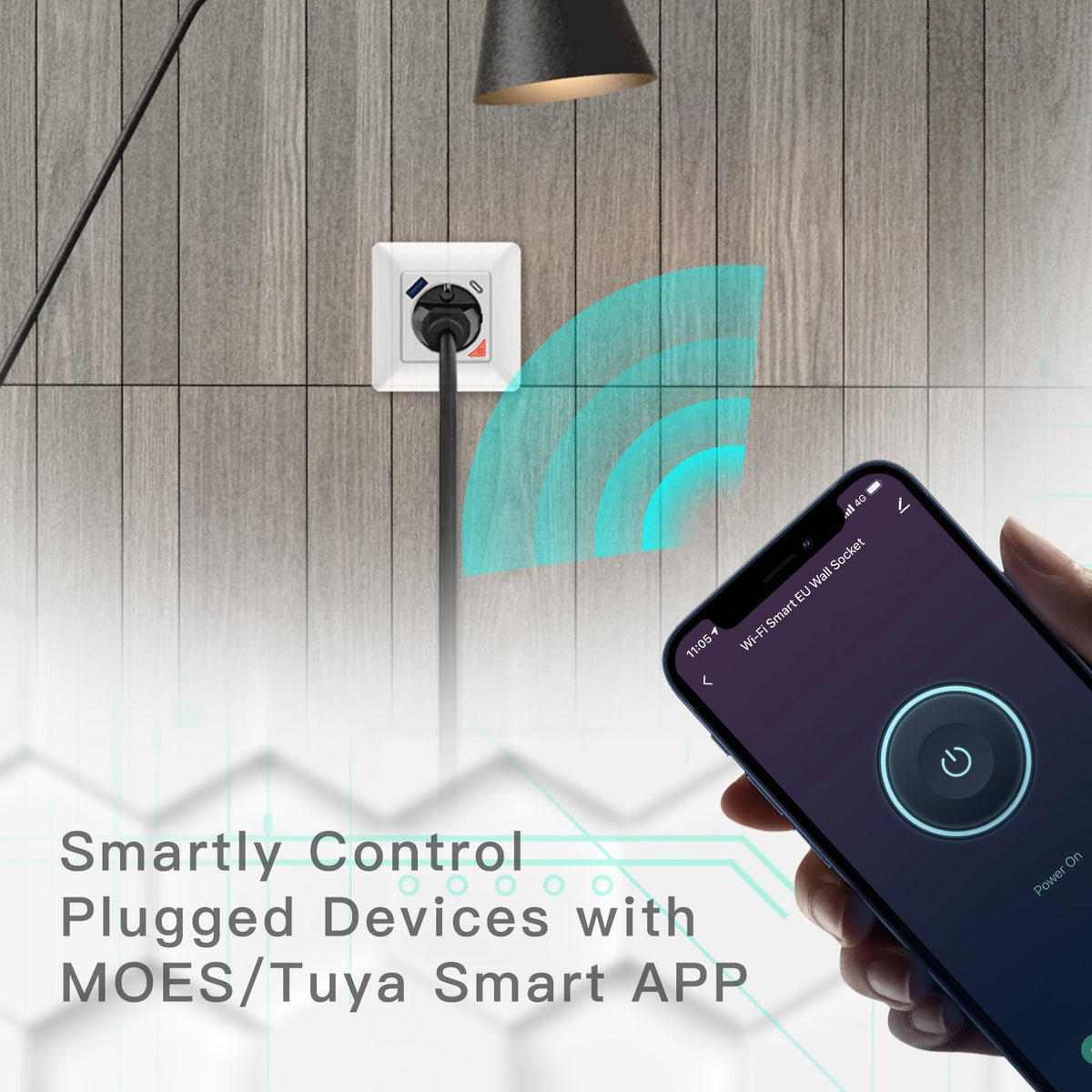 Wi-Fi Wall Socket with USB Charging — EU Option