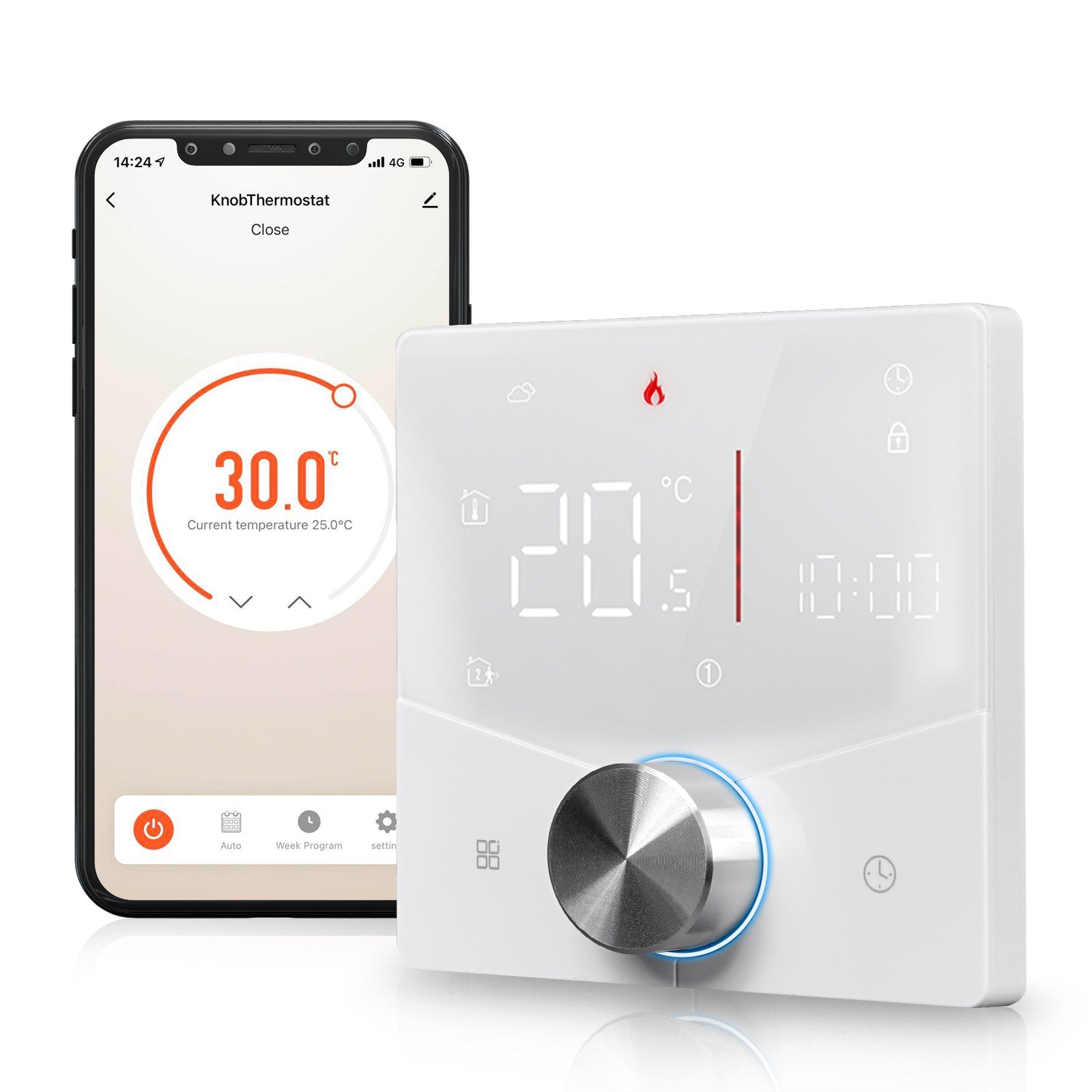 WiFi Smart Thermostat Temperature Controller for Water/ Electric /Gas /Boiler Floor Heating | LumiMuse