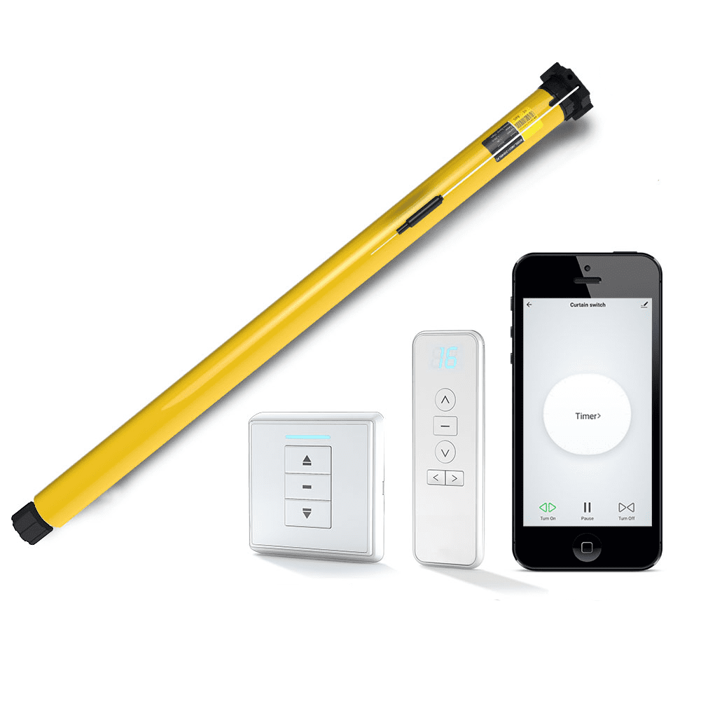 ZigBee Automatic 38mm Smart Tubular Roller Blinds Motor RF433 Remote Control | LumiMuse