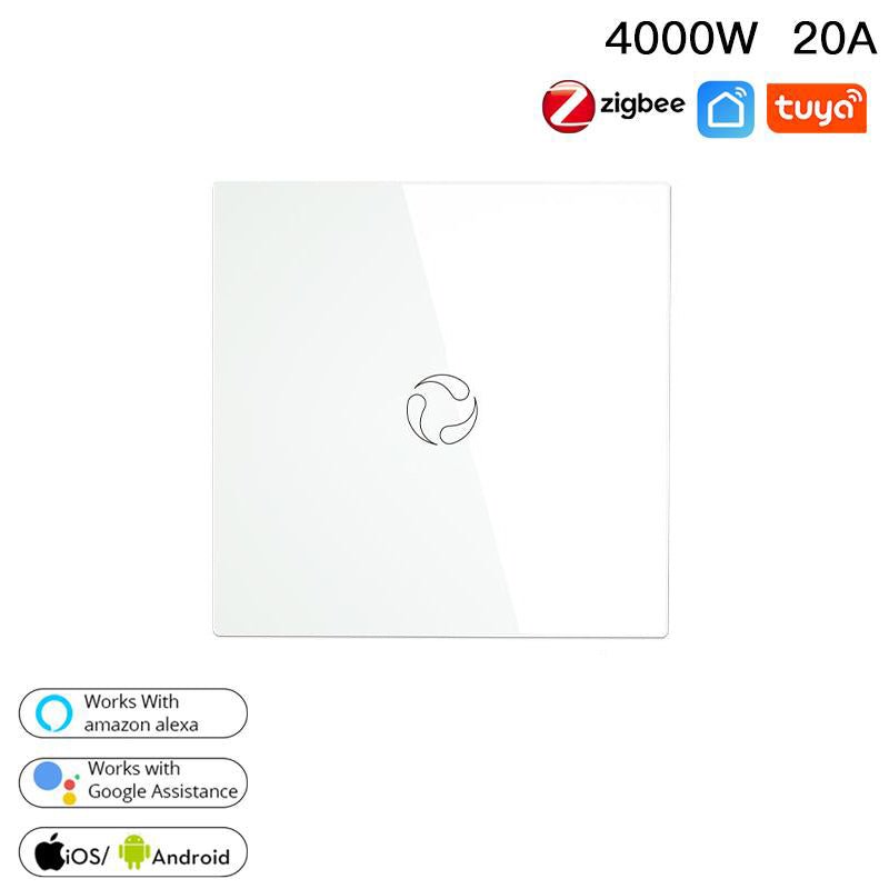 ZigBee Smart Boiler Touch Switch Water Heater Single Pole Neutral Wire Required 20A EU