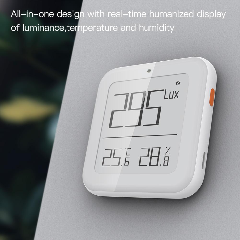 Zigbee/Bluetooth Smart Brightness Thermometer Real-time Light Sensitive Temperature and Humidity Detector