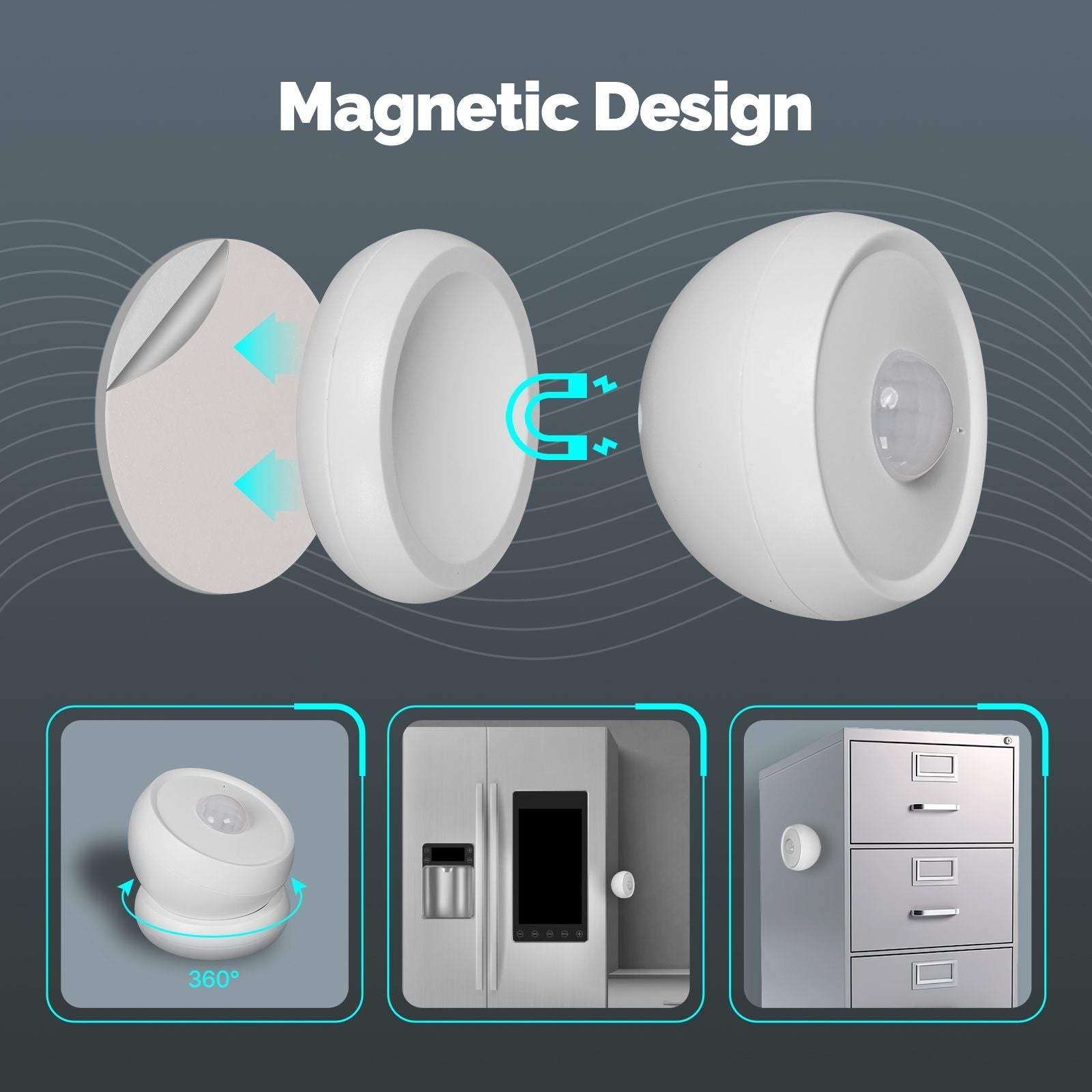 Zigbee Smart PIR Sensor Human Body Infrared Motion Detector With Magnetic Base