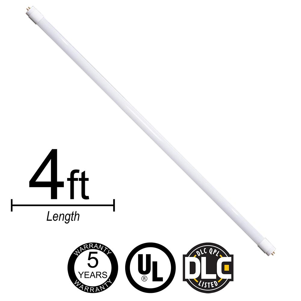 T8 4ft LED Tube Light Direct Wire Type B Single End - 14W - 1935 lumens - 5000K - 20 pack - Lumimuse