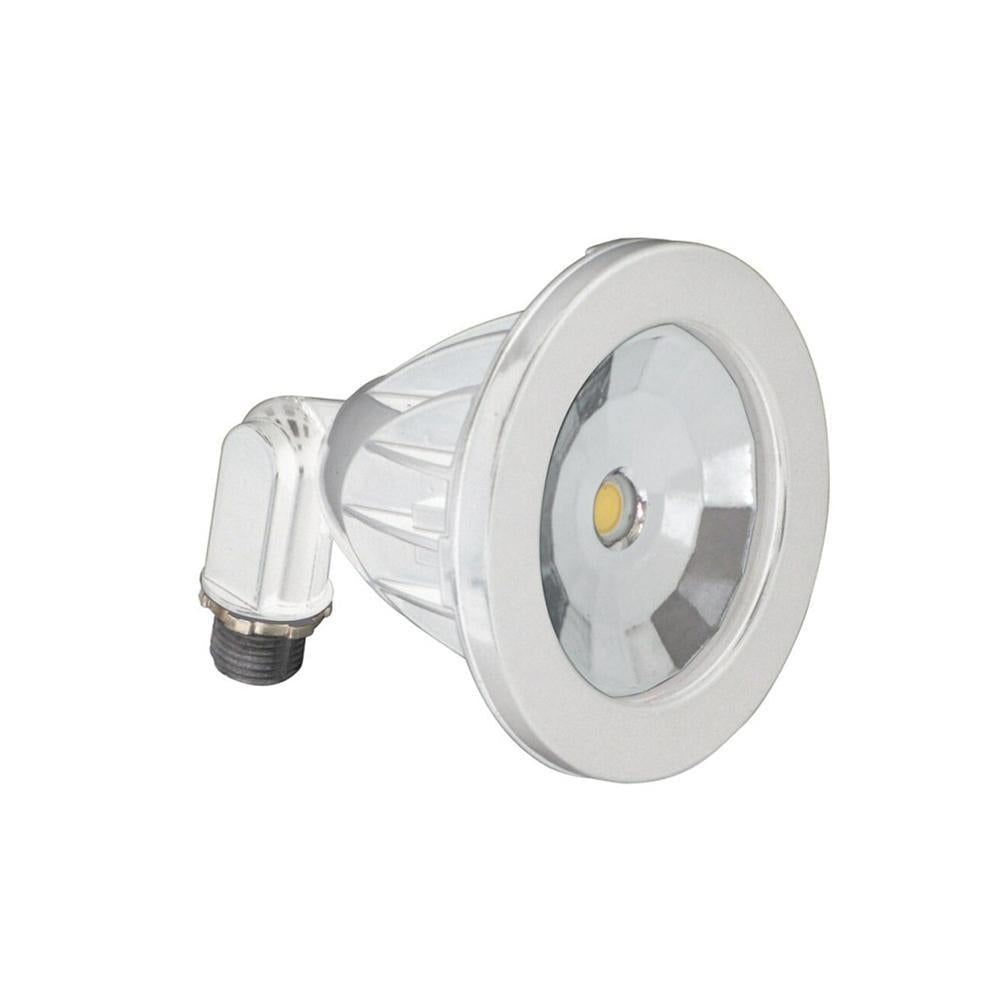 LED Outdoor Flood Light - 8W - 900 Lumens -120-277V - 4100K - 50W Equal - White - Knuckle Mount