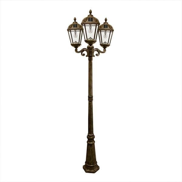 Lumimuse Royal Solar Lamp Post - Triple