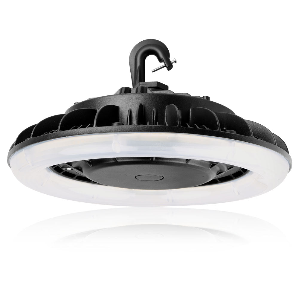Round UFO Highbay -215W - 30000 Lumens - 5000K Daylight White - Frost Diffuser - 750W Equal - Lumimuse