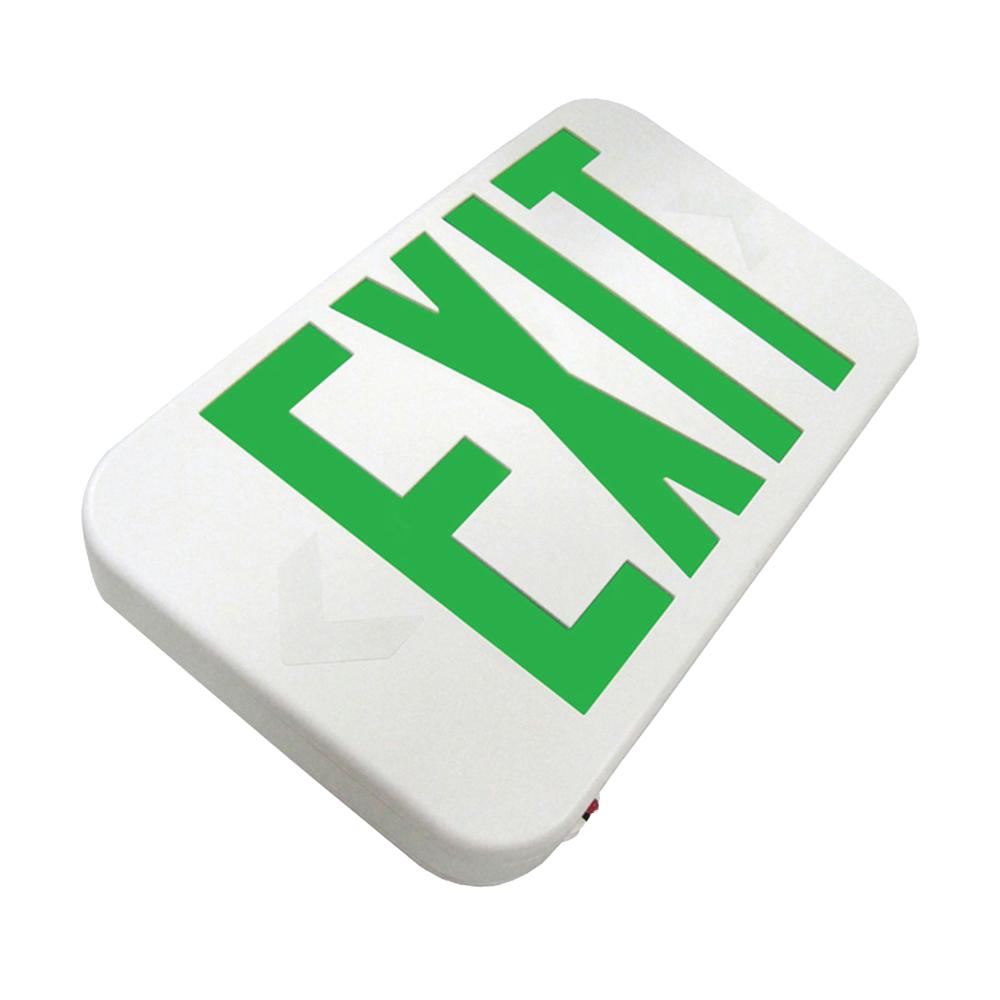 LED Exit Sign - Double Sided Green Lettering - Lumimuse