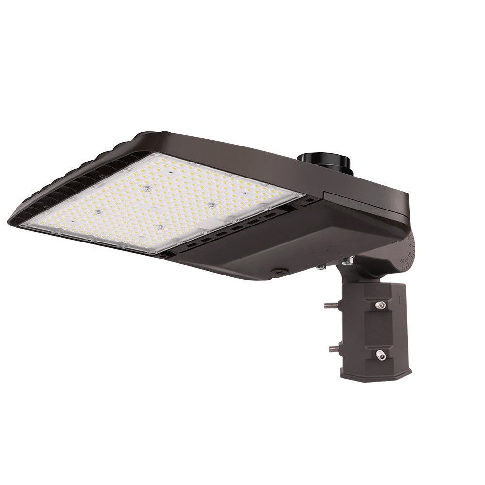 LumiMuse Vela II LED Parking Lot Light - 240W/220W/200W/170W Selectable - Up to 34,888 Lumens - Type III - 120-277V - 5000K- 500W to 1000W Equal