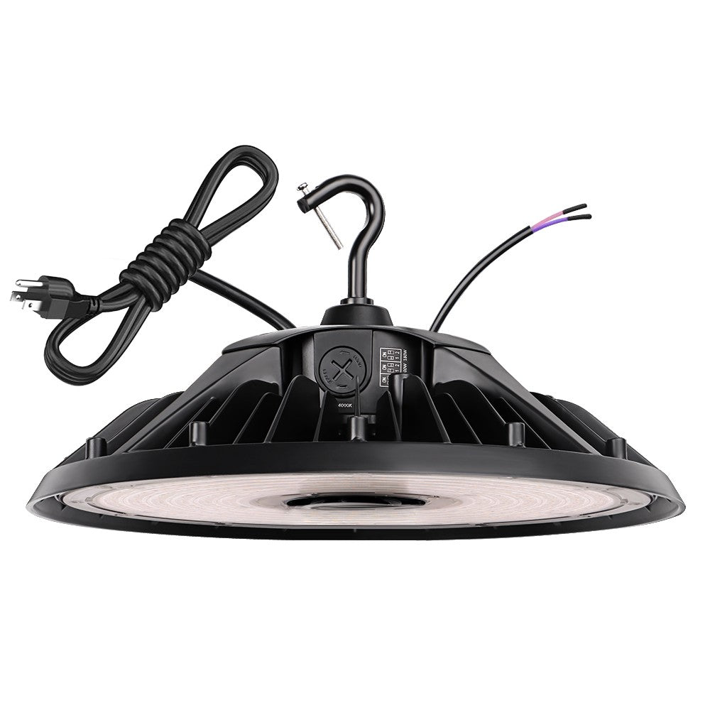 MAX Round UFO LED Bay Light - Selectable Color Temperature and Wattage, High Lumen Output - Lumimuse