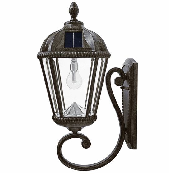 Lumimuse Royal Solar Lamp Wall Mount in Weathered Bronze