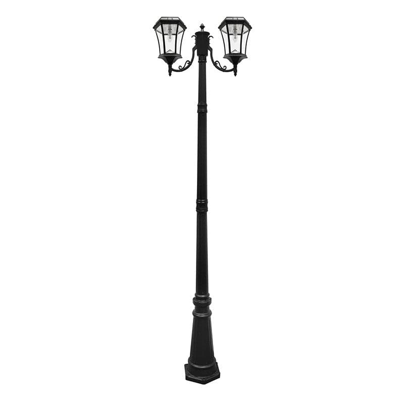 Lumimuse Victorian Bulb Solar Lamp Post - Double