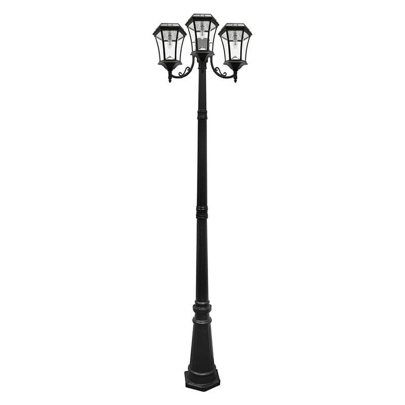 Lumimuse Victorian Bulb Solar Lamp Post - Triple