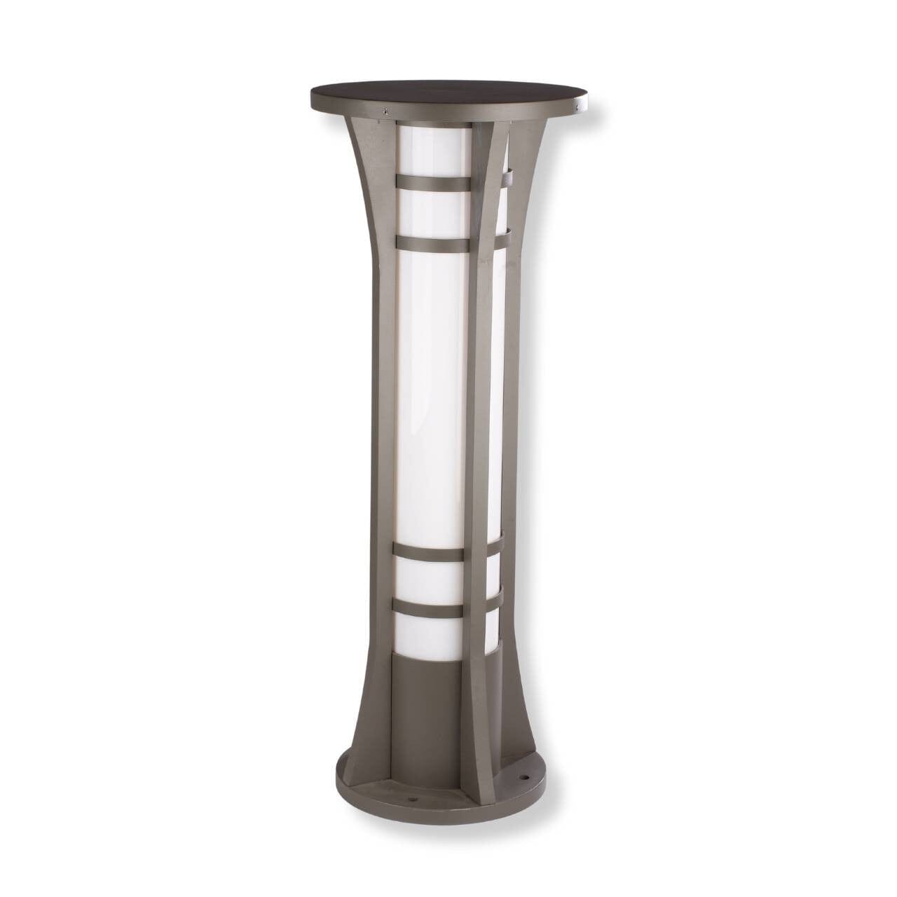 Column Solar Bollard Light - Warm and Bright White Options with Remote - Lumimuse