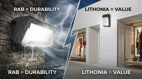 RAB vs. Lithonia: The Battle of LED Wall Packs