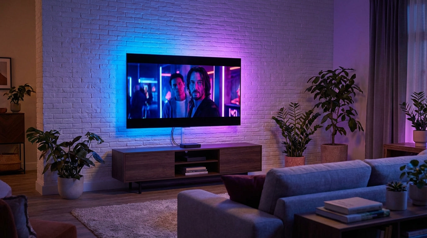 LumiMuse TV Backlight: 4K HDMI Sync Box Creates Cinema-Quality Ambient Lighting