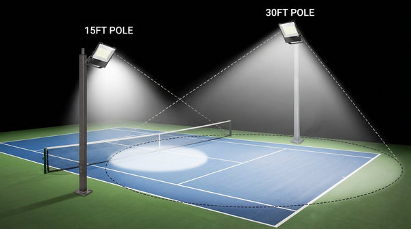 LED Shoebox Lights: 150W vs 300W for Sports Courts