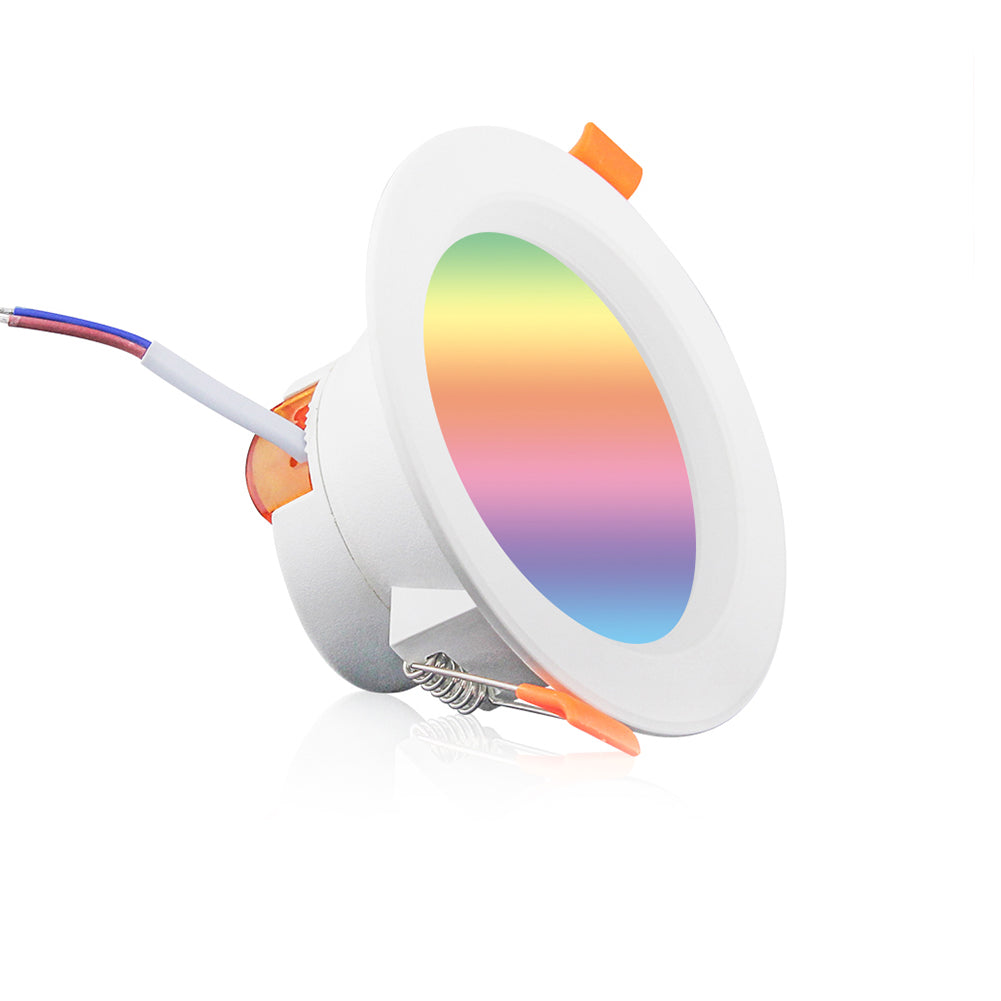 LumiMuse WiFi Smart LED Downlight Dimmable Round Colorful Spotlight Lighting 7W RGB Color Changing Bulb