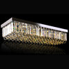 Rectangular Raindrop Crystal Chandelier - Ceiling Light | LumiMuse