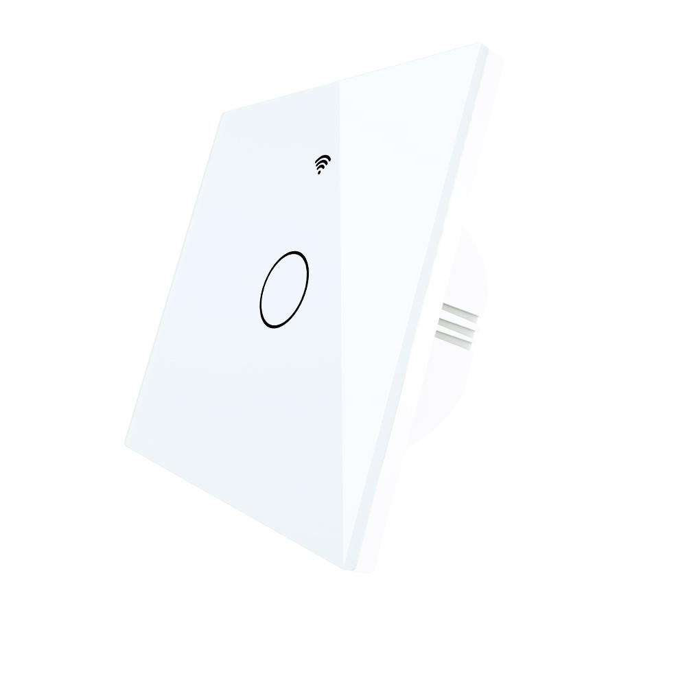 WiFi RF433 Smart Touch Light Switch 1/2/3/4 Gang 2 Way Multi-Control Neutral Wire Required EU (A Pack of 5 Boxes)