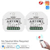 ZigBee Smart Light Switch Module Tuya No Neutral Wire 2 Way Required 2MQTT Relay