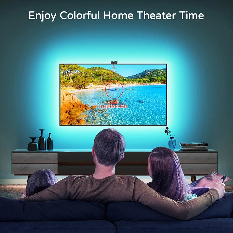 Smart TV Backlight with Camera Sync — 55–75in, RGBIC