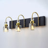 Black and Gold Crystal Vanity Light | Lumimuse