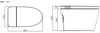 BRAVAT Light Intelligent Toilet - Model C28015W2-3-2