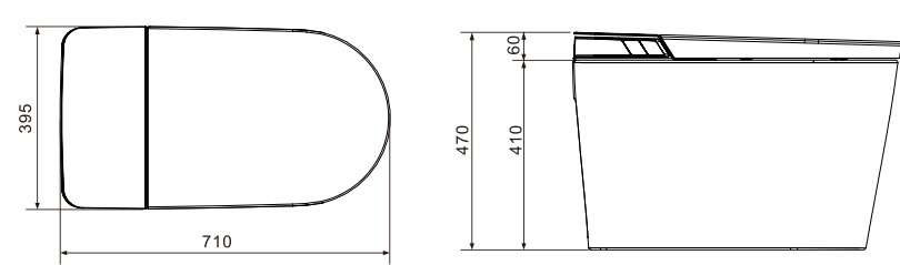 BRAVAT Smart Toilet - Model C29015W1-3