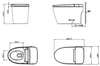 BRAVAT Light Intelligent Toilet - Model C29043W0-3-2