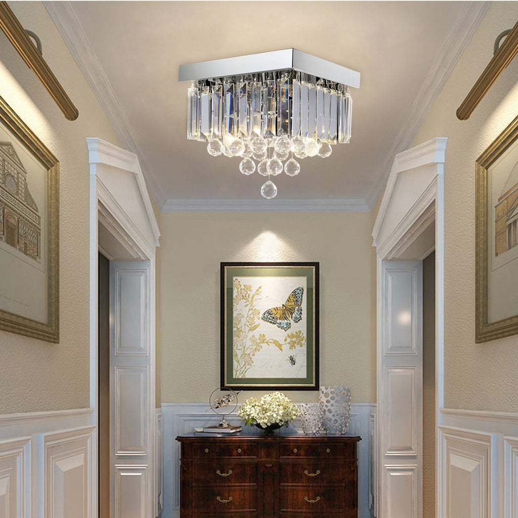 Modern Crystal Raindrop Ceiling Lighting | LumiMuse