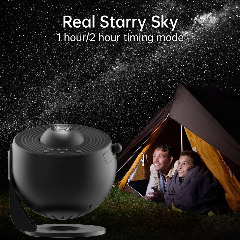 Galaxy Planetarium Projector — Rotating Star Night Light