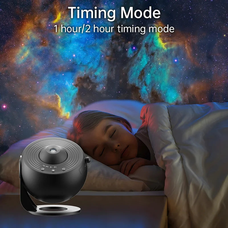 Galaxy Planetarium Projector — Rotating Star Night Light