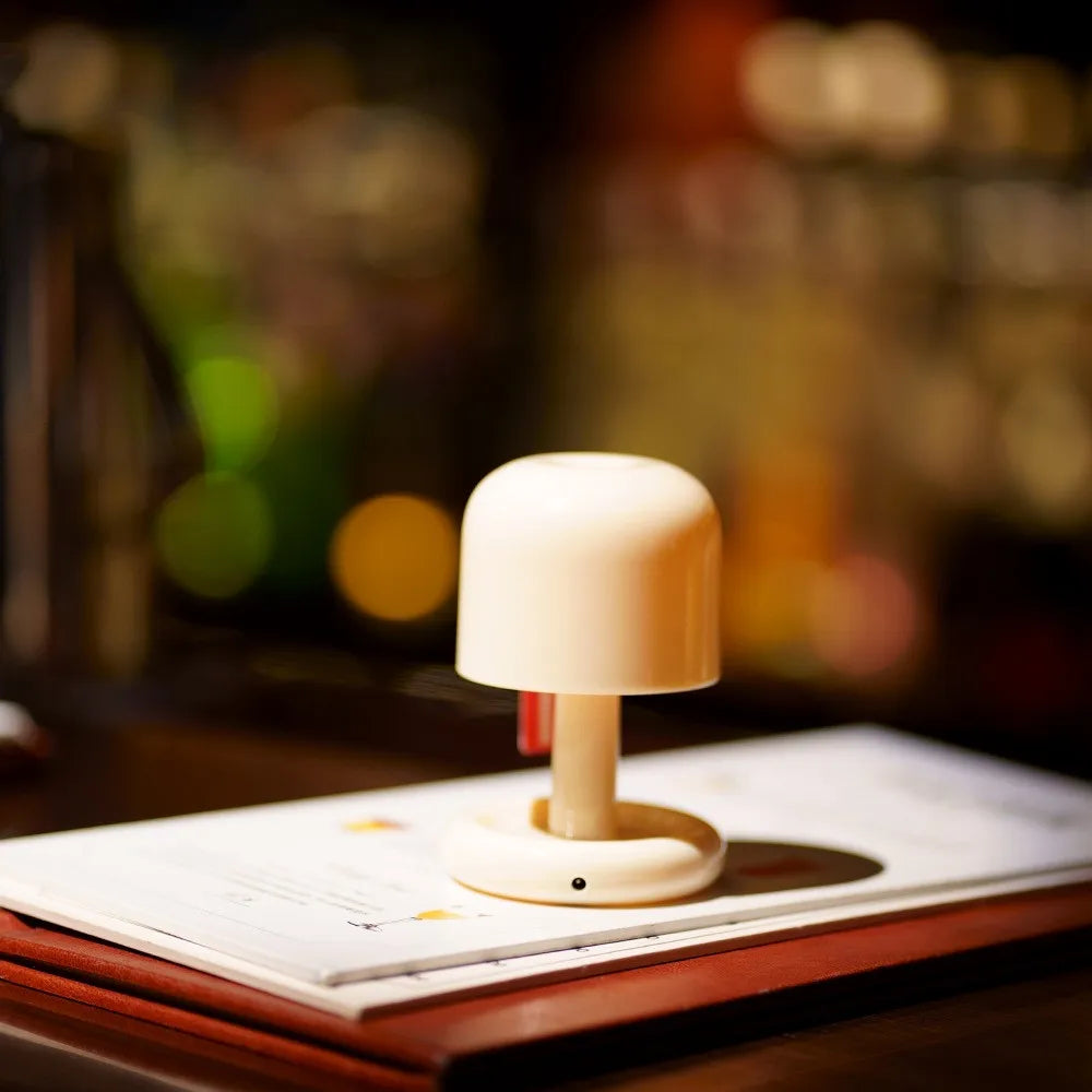 Sunset Mushroom Lamp — Rechargeable Mini Table Light