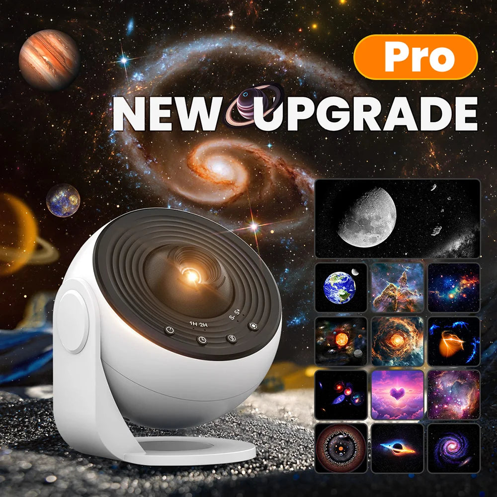 13-in-1 Star Projector — Galaxy & Aurora Night Light