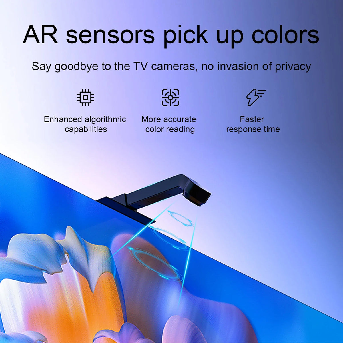 Smart TV Backlight with Camera Sync — 55–75in, RGBIC