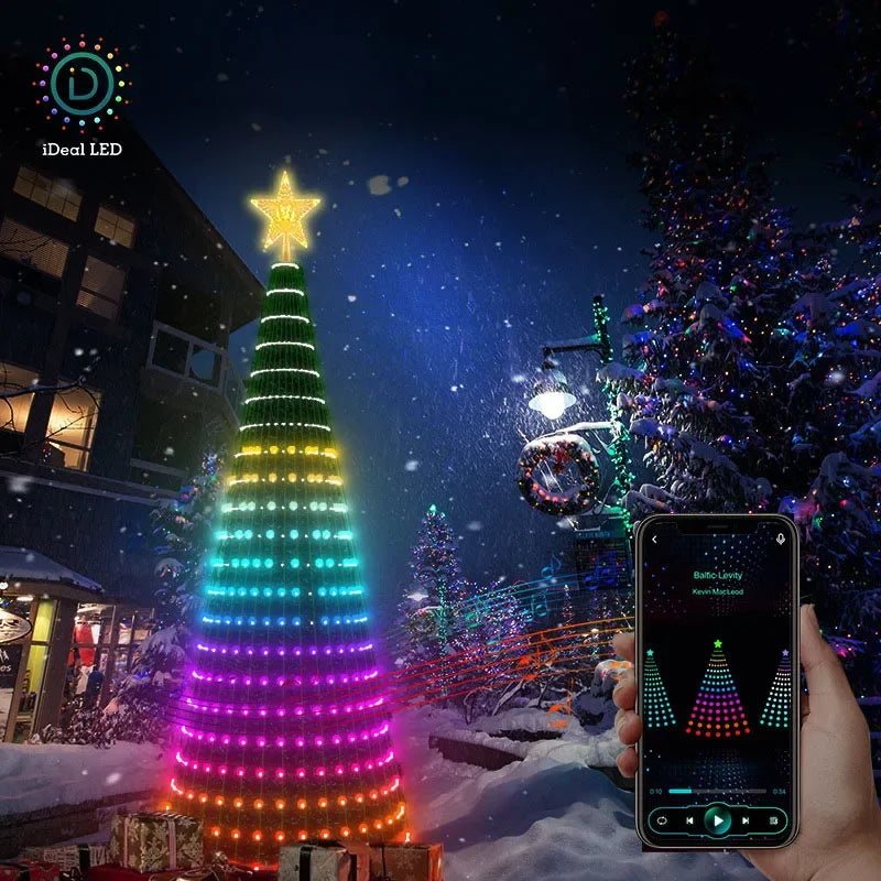 Smart Christmas Tree Lights, 400 LED — App & Remote