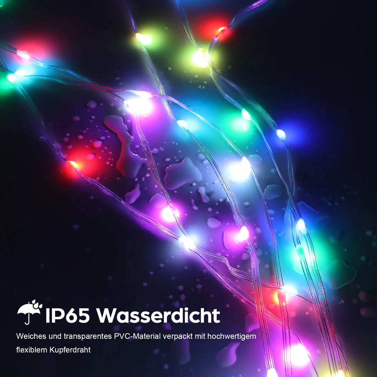 Smart Christmas Tree Fairy Lights — App Control, USB