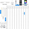 Smart LED Curtain Lights 3×3m — App, Music Sync, USB
