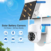 Solar WiFi Security Camera — Pan & Tilt, 4MP, No Wiring