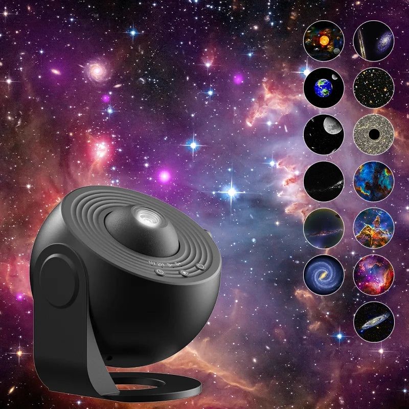 Galaxy Planetarium Projector — Rotating Star Night Light