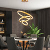 Three Rings Gold LED Chandelier | LumiMuse