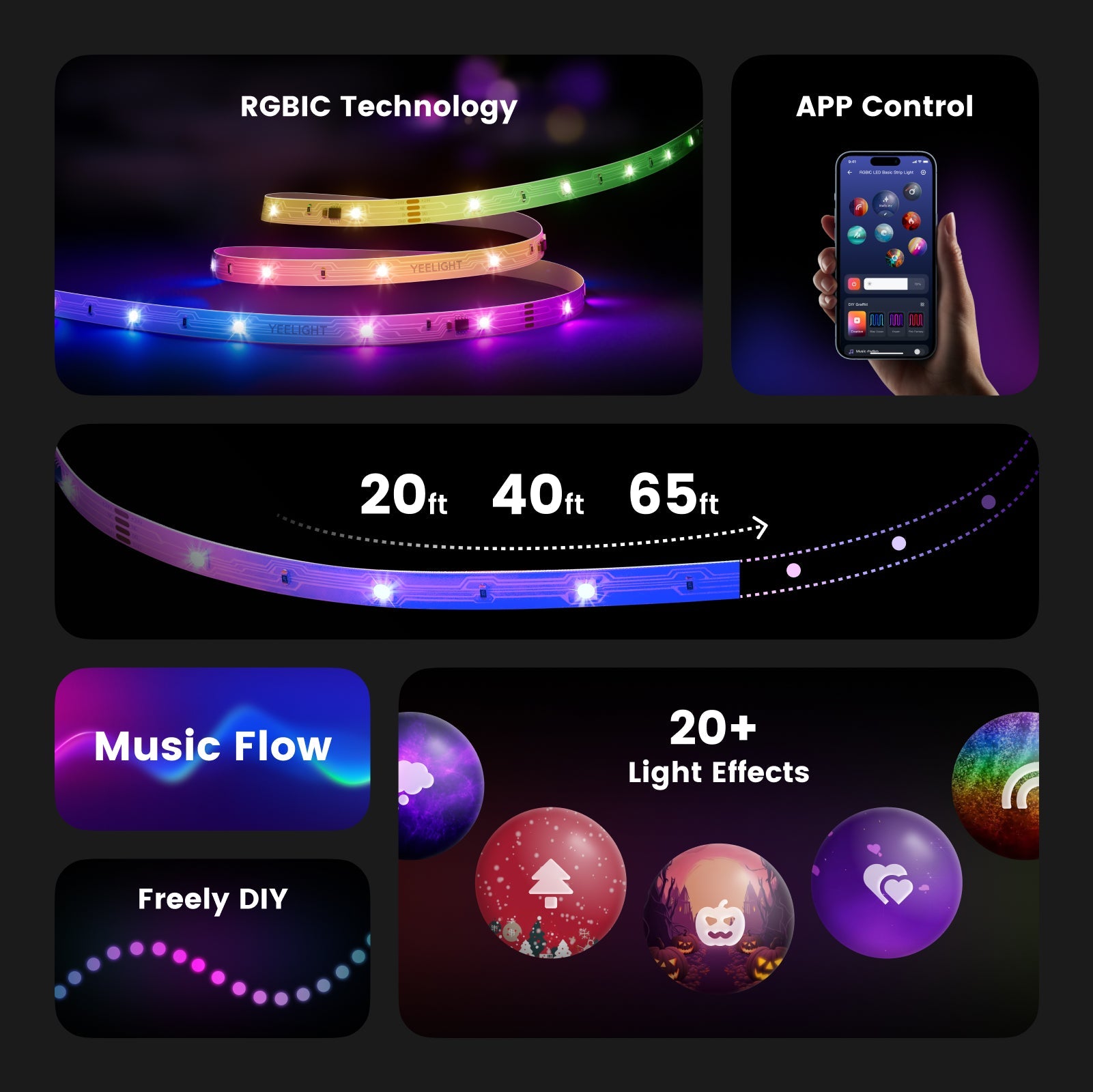 Lumimuse RGBIC LED Basic Strip Lights