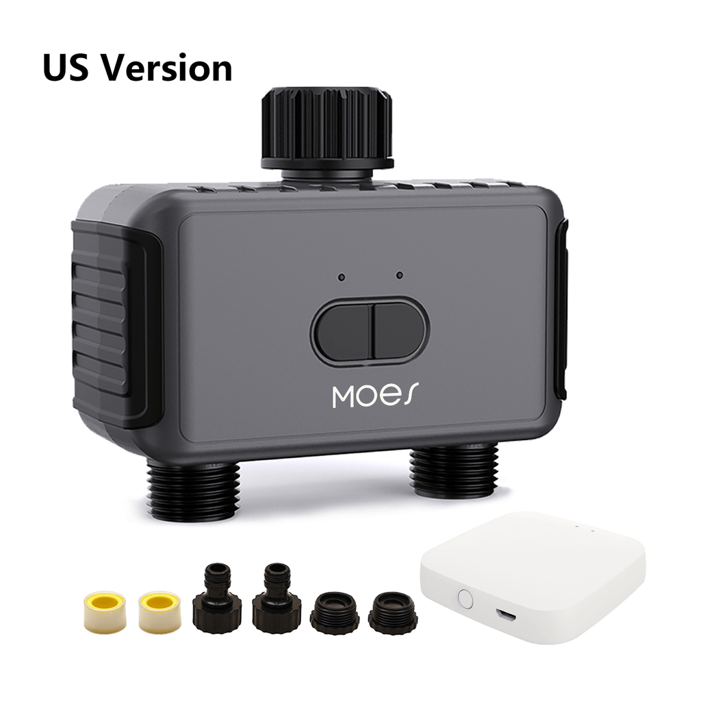 Bluetooth Dual-Outlet Water Timer - EU / US Options and Hub Kits