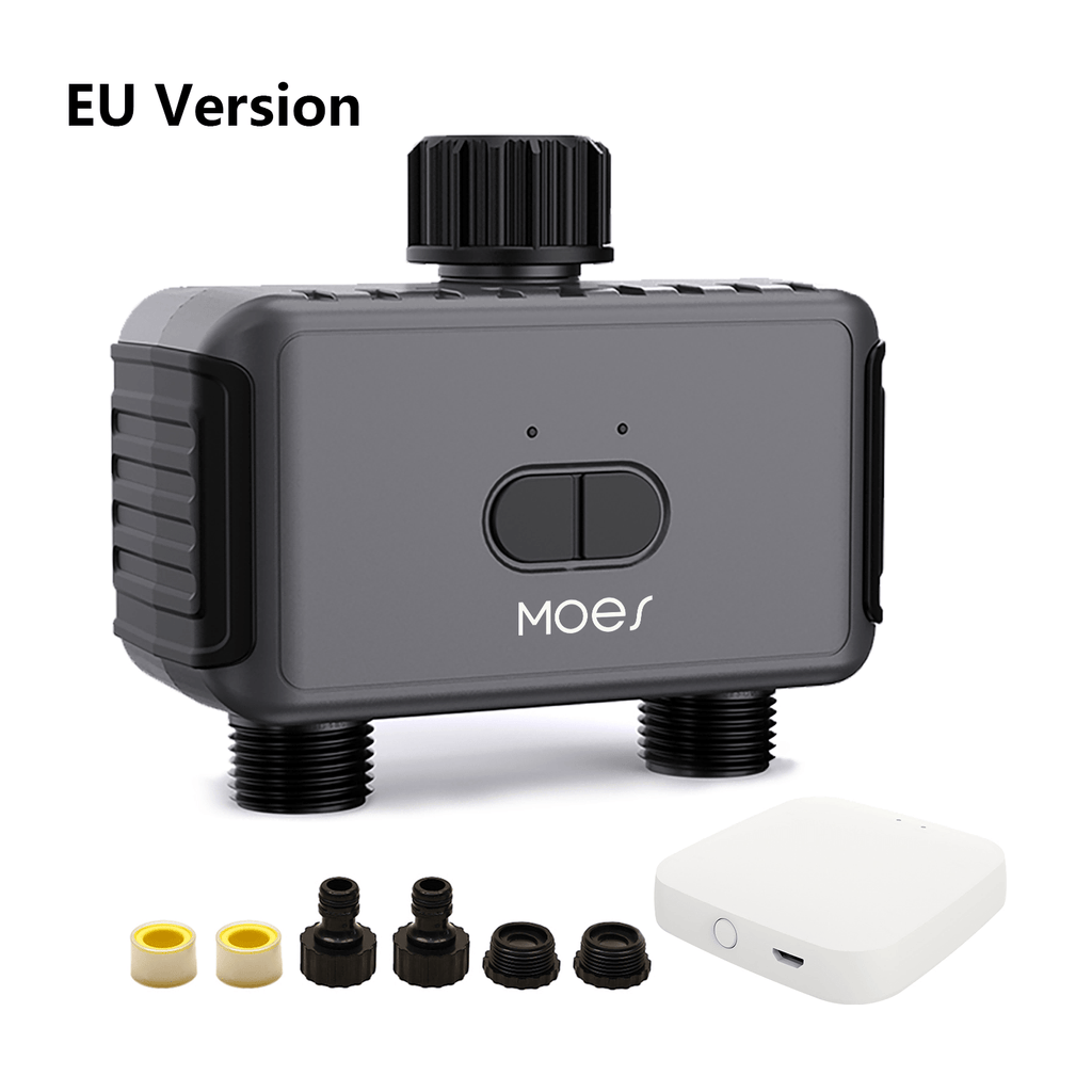 Bluetooth Dual-Outlet Water Timer - EU / US Options and Hub Kits
