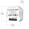 WiFi 2 Gang Dimmer Switch  Module DIY Smart  Light LED Dimmable Interruptor Relay