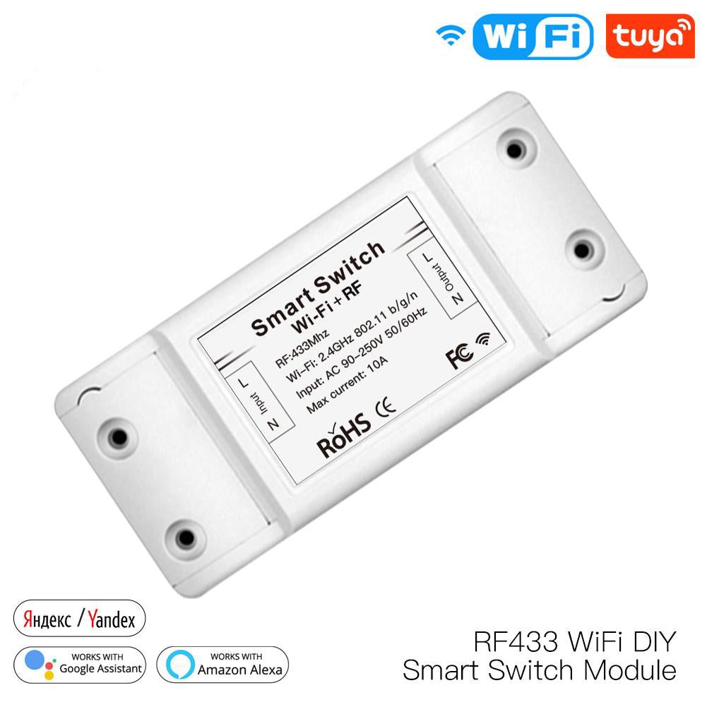 WiFi RF DIY  Smart Light Switch Module Universal Breaker Timer Works with Alexa Google Home | LumiMuse