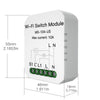 WiFi Mini DIY Smart Light Switch Module Single Pole|3 Way 1 Gang Module