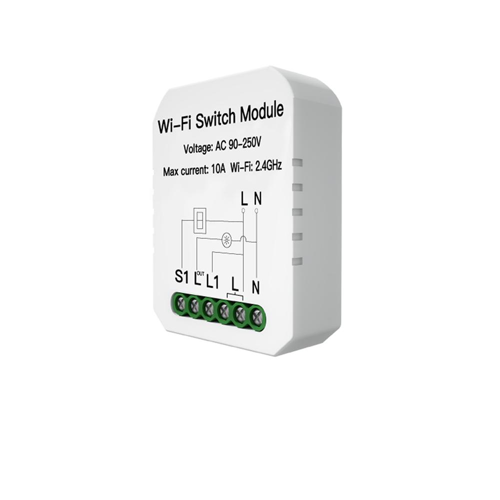 WiFi Mini DIY Smart Light Switch Module Single Pole|3 Way 1 Gang Module ...