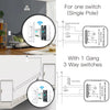 WiFi Mini DIY Smart Light Switch Module Single Pole|3 Way 1 Gang Module